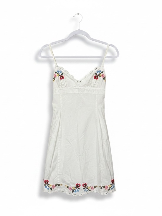 Betsey Johnson Dresses & Skirts - Betsey Johnson Y2K Embroidered Eyelet Mini Dress